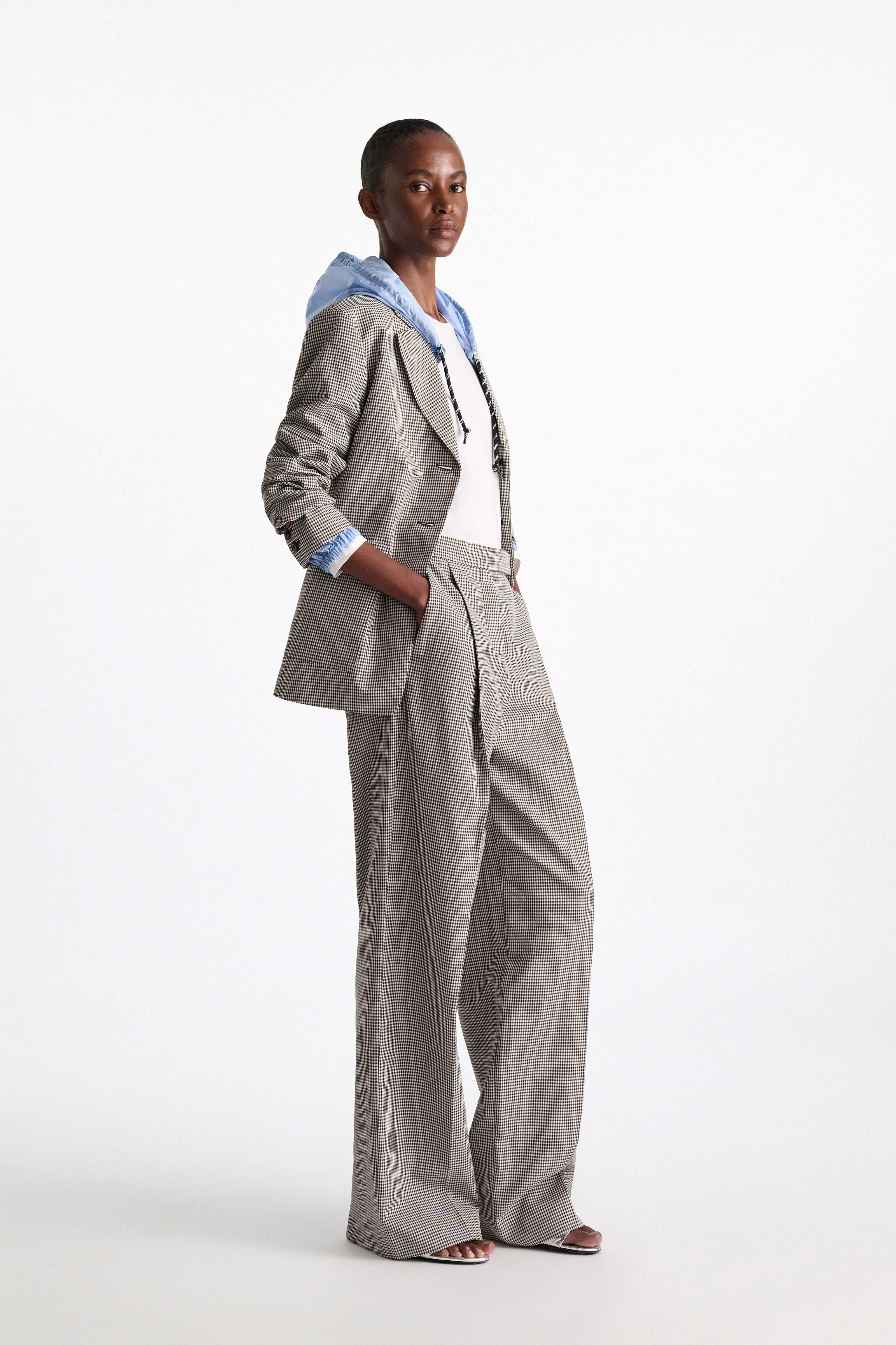 Dorothee Schumacher Technical linen pants white & walnut